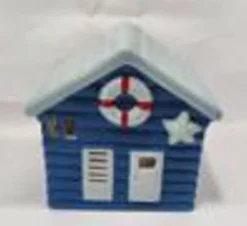4LIVING LYHTY BEACH HUT SININEN/VAALEANSININEN 14 CM