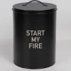 4LIVING START MY FIRE SYTYTYSPALOJEN SÄILYTYSPURKKI MUSTA