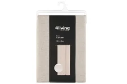 4LIVING PIMENTÄVÄ SIVUVERHO MOONA 135X240 VAALEA PELLAVA