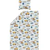 4LIVING PUSSILAKANASETTI BIILI JUNIOR 120X160CM, 50X60CM