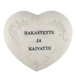 4LIVING PUUTARHAPATSAS SYDÄN TEKSTILLÄ RAKASTETTU JA KAIVATTU L