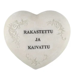 4LIVING PUUTARHAPATSAS SYDÄN TEKSTILLÄ RAKASTETTU JA KAIVATTU L