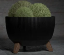 4LIVING RUUKKU ROMA LINE ECO JALALLINEN 40 CM MUSTA