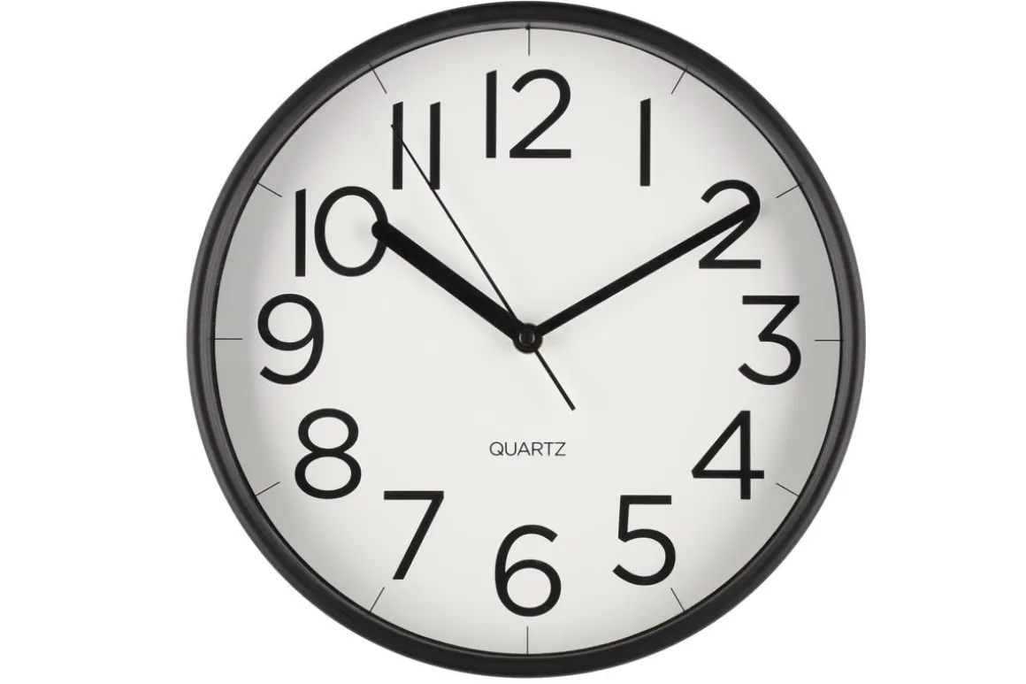 4LIVING SEINÄKELLO TIEMPO MUSTA 30CM