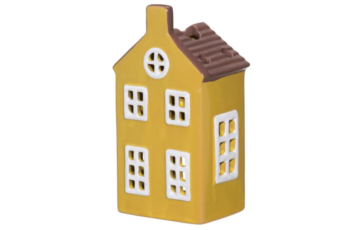 4LIVING TALOLYHTY COPENHAGEN KELTAINEN 15 CM