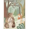 4LIVING TAULU METSÄNELÄIMET 50X70 CM