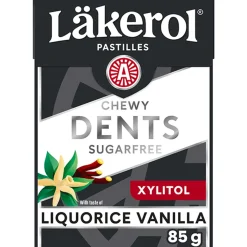 LÄKEROL DENTS LIQUORICE VANILLA 85 G
