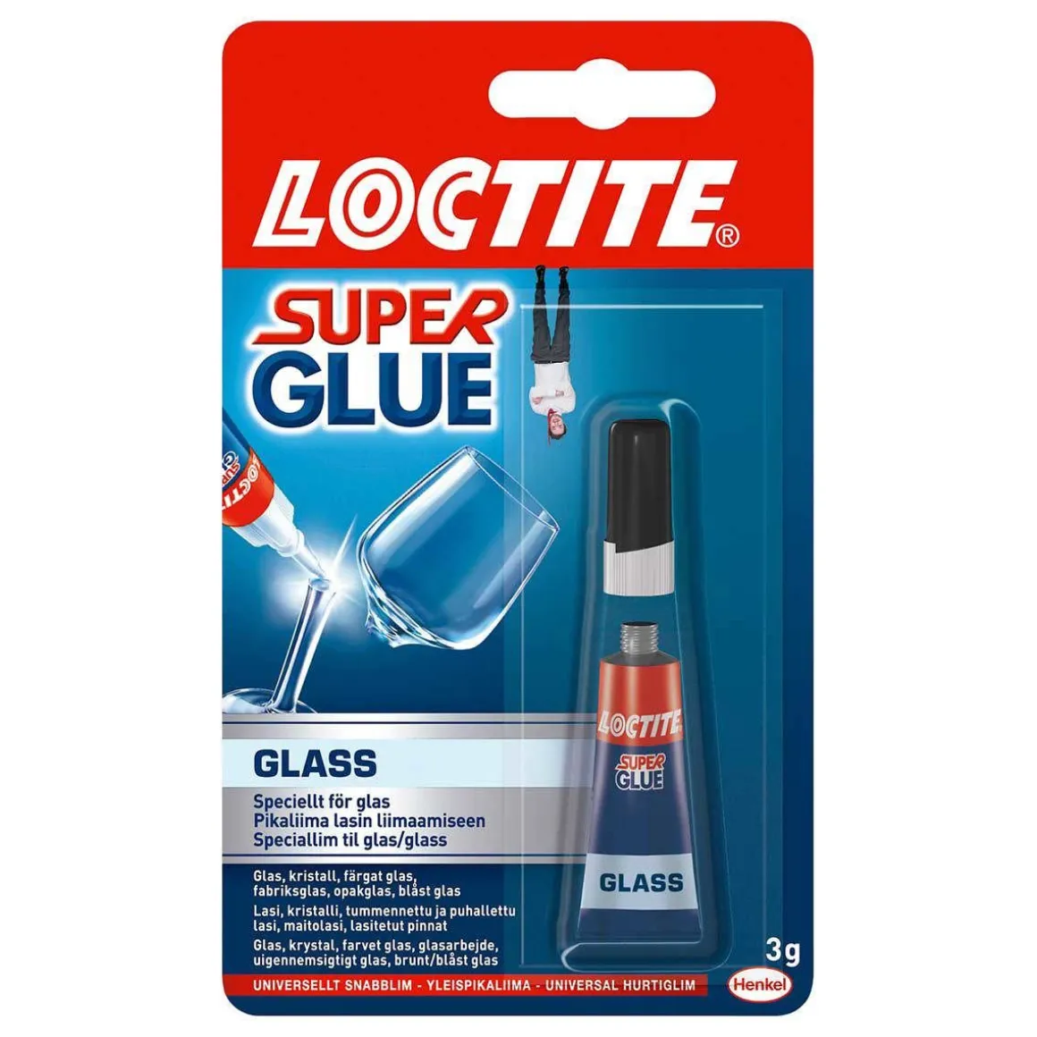 LOCTITE PIKALIIMA LASI SUPER GLUE GLAS 3 G