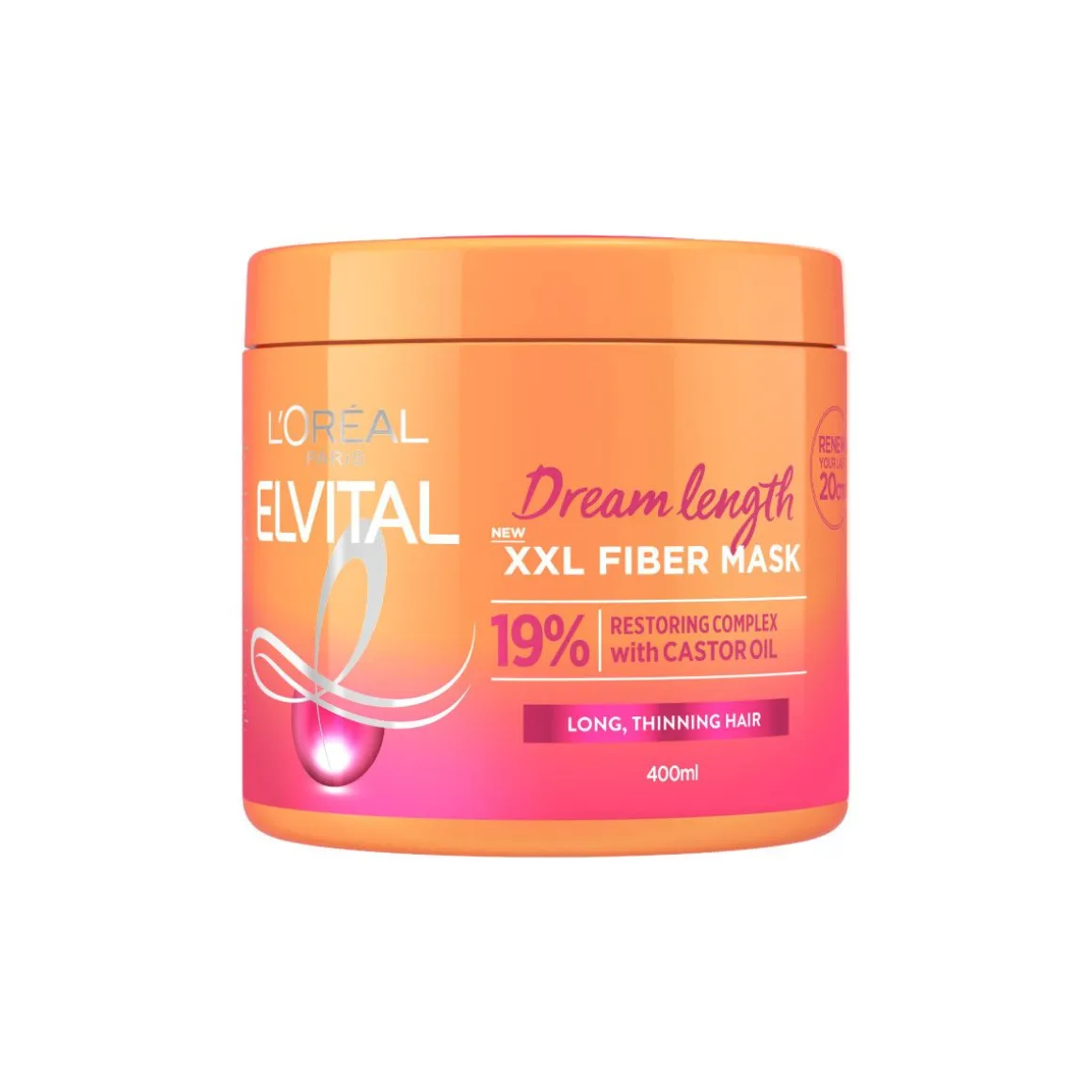 LOREAL ELVITAL DREAM LENGTH FIBER HIUSNAAMIO PITKILLE HIUKSILLE 400 M