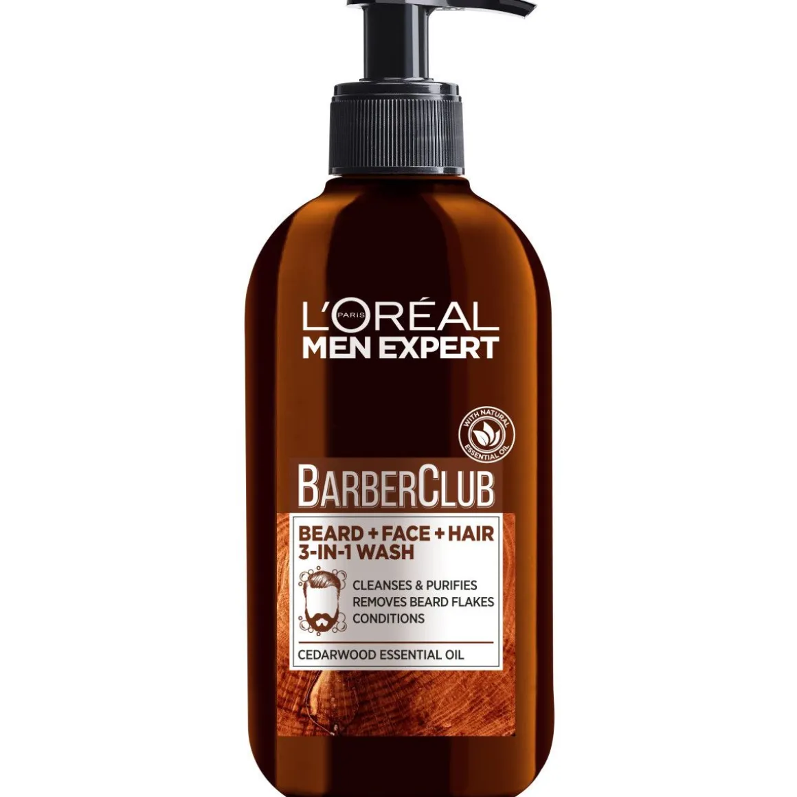 LOREAL MEN EXPERT BARBER CLUB 3 IN 1 WASH PARRALLE, KASVOILLE J 2