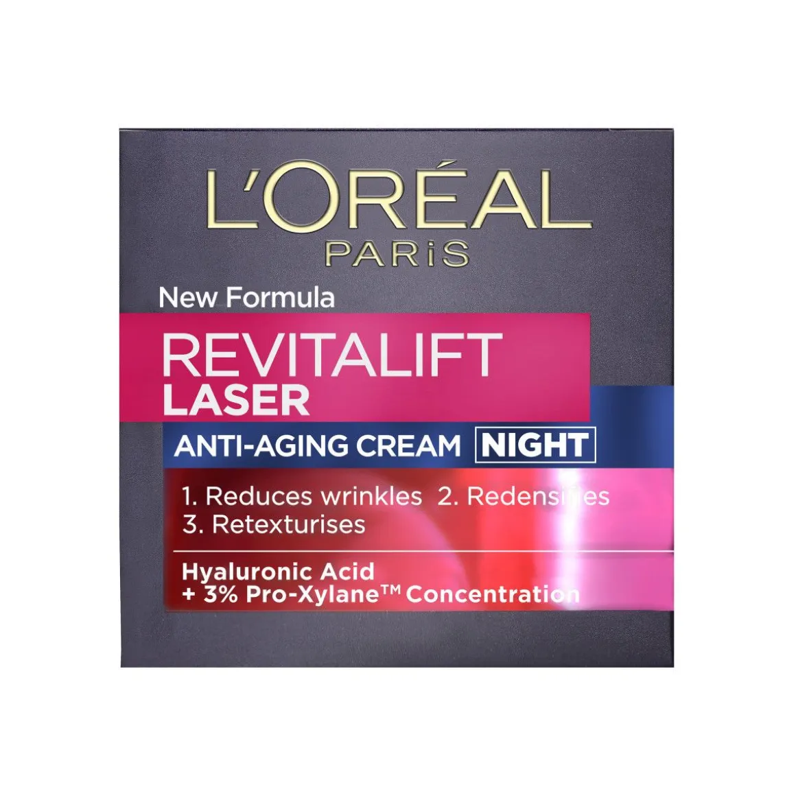 LOREAL REVITALIFT LASER EDISTYKSELLINEN ANTI AGE YÖVOIDE 50