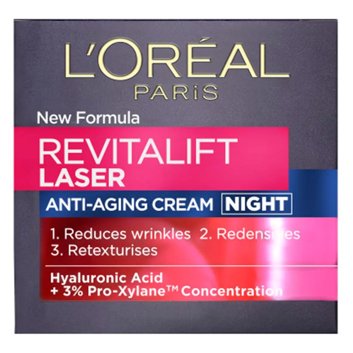 LOREAL REVITALIFT LASER EDISTYKSELLINEN ANTI AGE YÖVOIDE 50