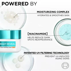 LOREAL BRIGHT REVEAL NIACINAMIDE DARK SPOT HYDRATING CREAM SK 5 50 M
