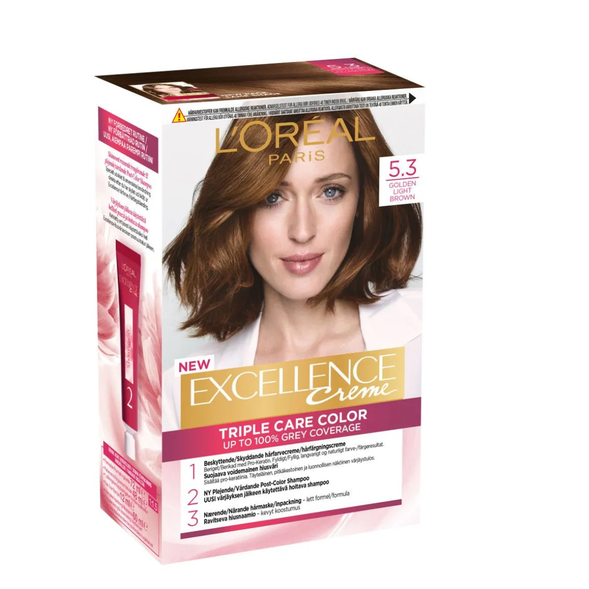 LOREAL EXCELLENCE CREME 5.3 GOLDEN LIGHT BROWN KULLANRUSKEA KES