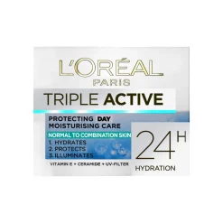 LOREAL TRIPLE ACTIVE KOSTEUTTAVA PÄIVÄVOIDE NORMAALILLE JA SEKA 50 M