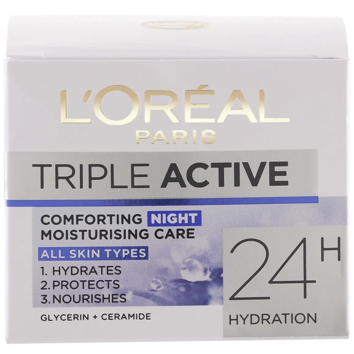 LOREAL TRIPLE ACTIVE KOSTEUTTAVA YÖVOIDE 50 ML