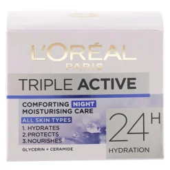 LOREAL TRIPLE ACTIVE KOSTEUTTAVA YÖVOIDE 50 ML