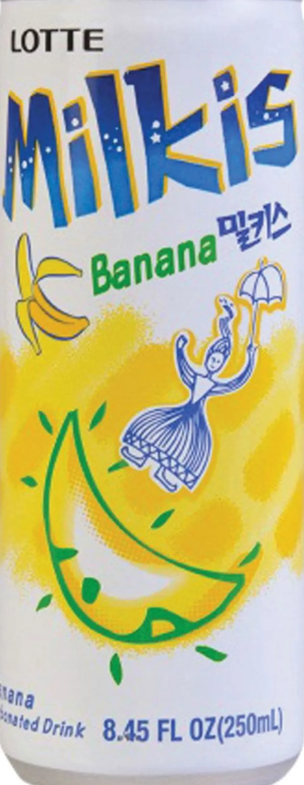 LOTTE MILKIS ORIGINAL KOREAN CREAM SODA BANANA TLK (PANTITON) 250 ML