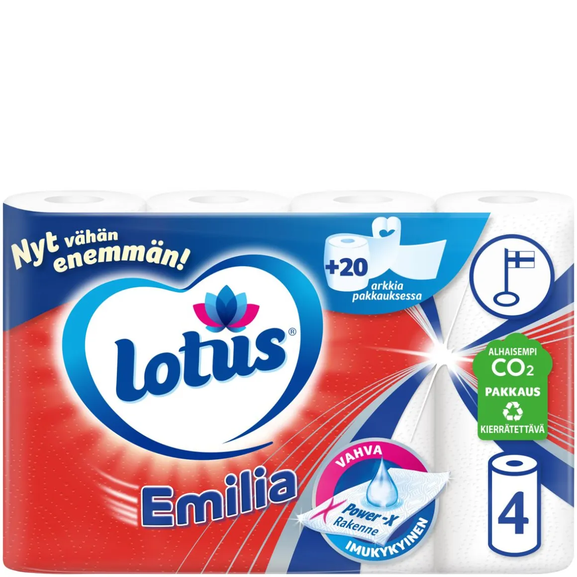 LOTUS EMILIA 4RLL VALKOINEN