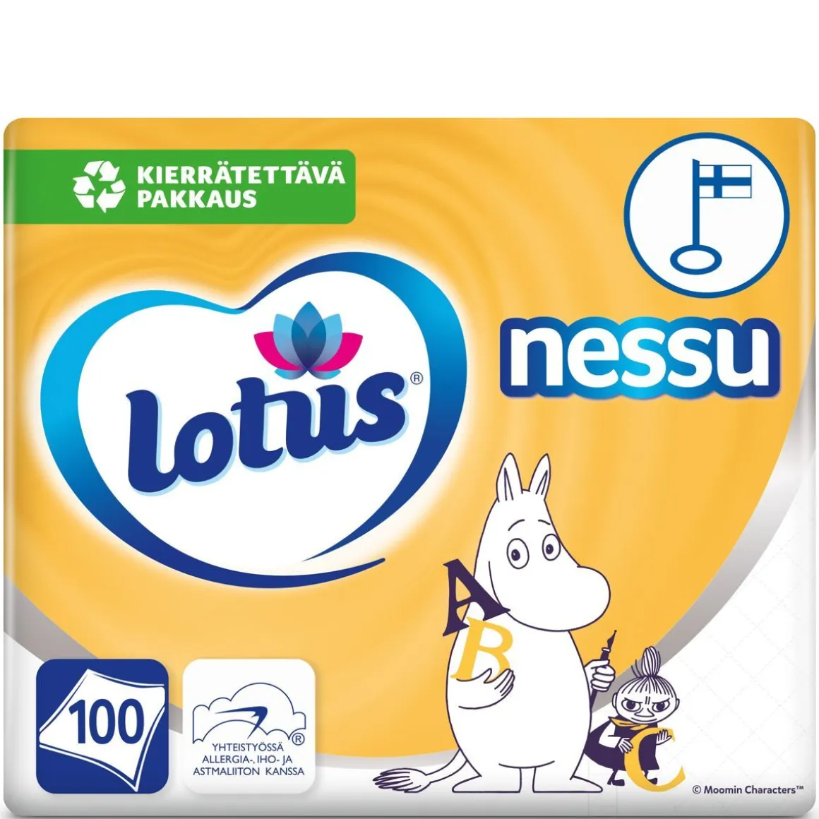LOTUS NESSU MUUMI NENÄLIINA 100 KPL