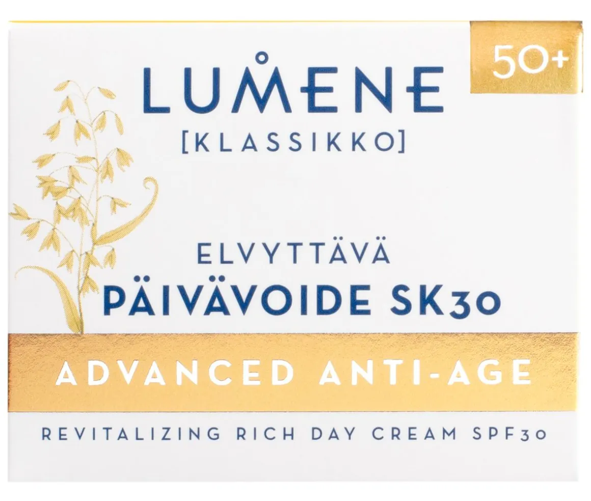 LUMENE KLASSIKKO ADVANCED ANTI-AGE ELVYTTÄVÄ PÄIVÄVOIDE SK 30 50 ML