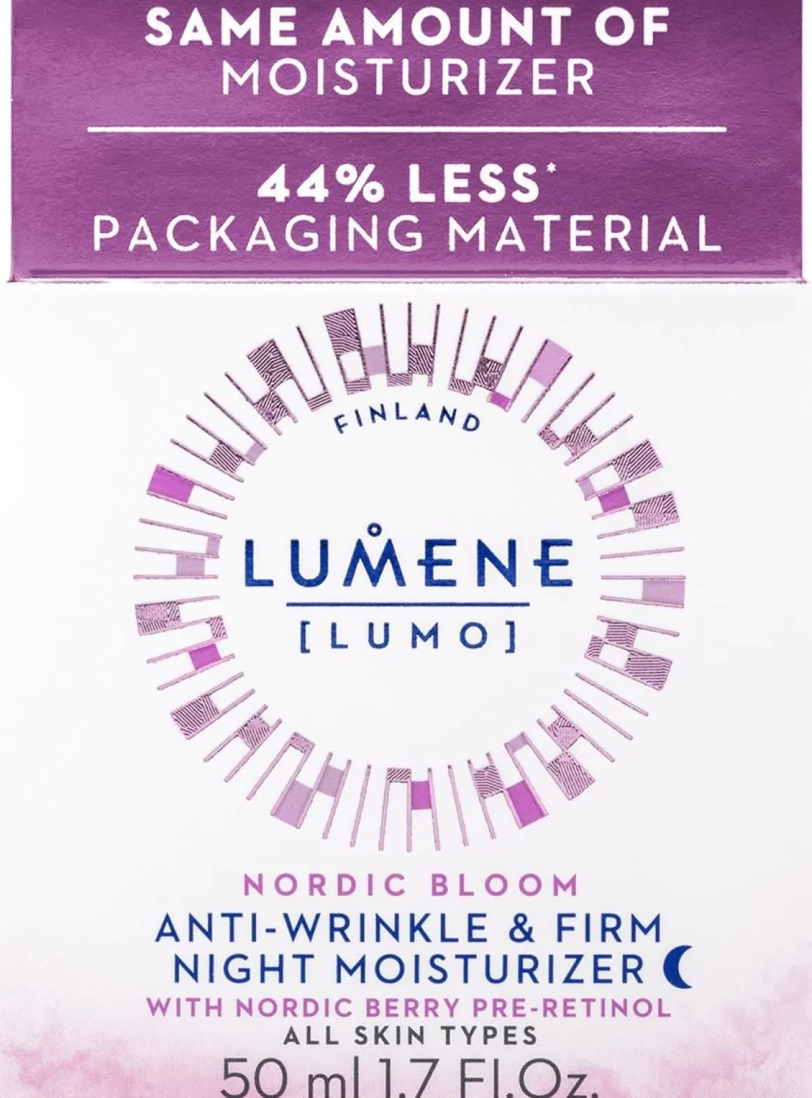 LUMENE LUMO SILOTTAVA & KIINTEYTTÄVÄ YÖVOIDE 50 ML