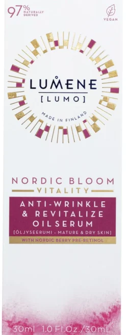 LUMENE LUMO VITALITY SILOTTAVA&ELVYTTÄVÄ ÖLJYSEERUMI 30