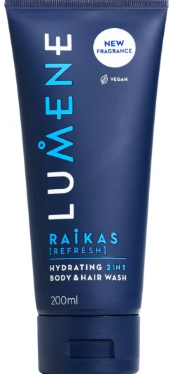 LUMENE MEN RAIKAS KOSTEUTTAVA 2IN1 SUIHKUGEELI 200 ML
