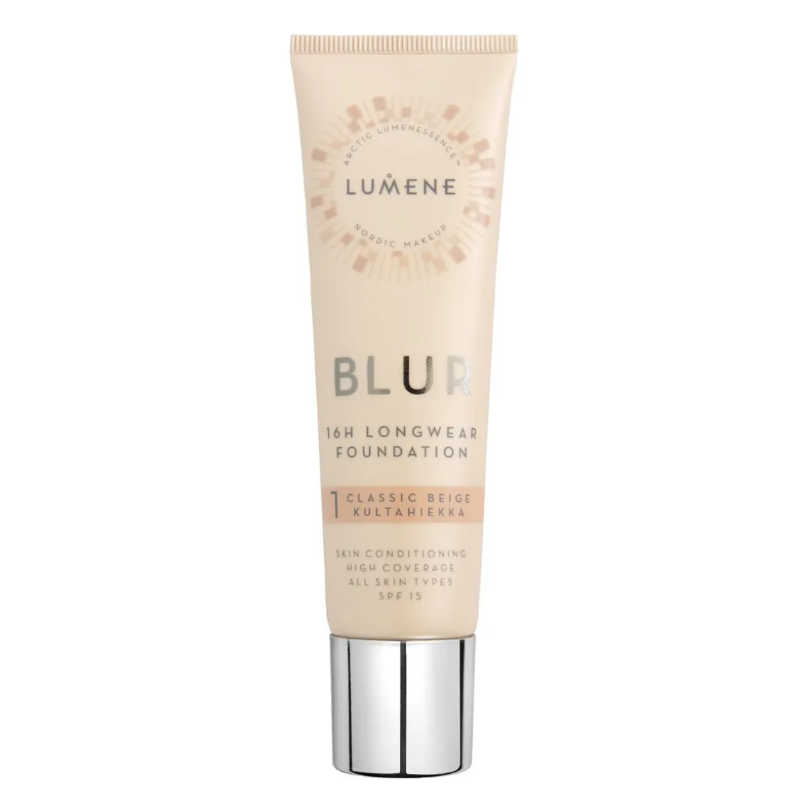 LUMENE BLUR PITKÄKESTOINEN MEIKKIVOIDE SK 15 1 KULTAHIEKKA