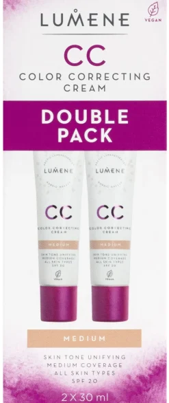 LUMENE CC COLOR CORRECTING MEIKKIVOIDE DUO-MEDIUM