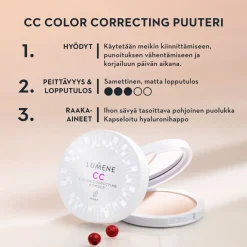 LUMENE CC COLOR CORRECTING PUUTERI 1