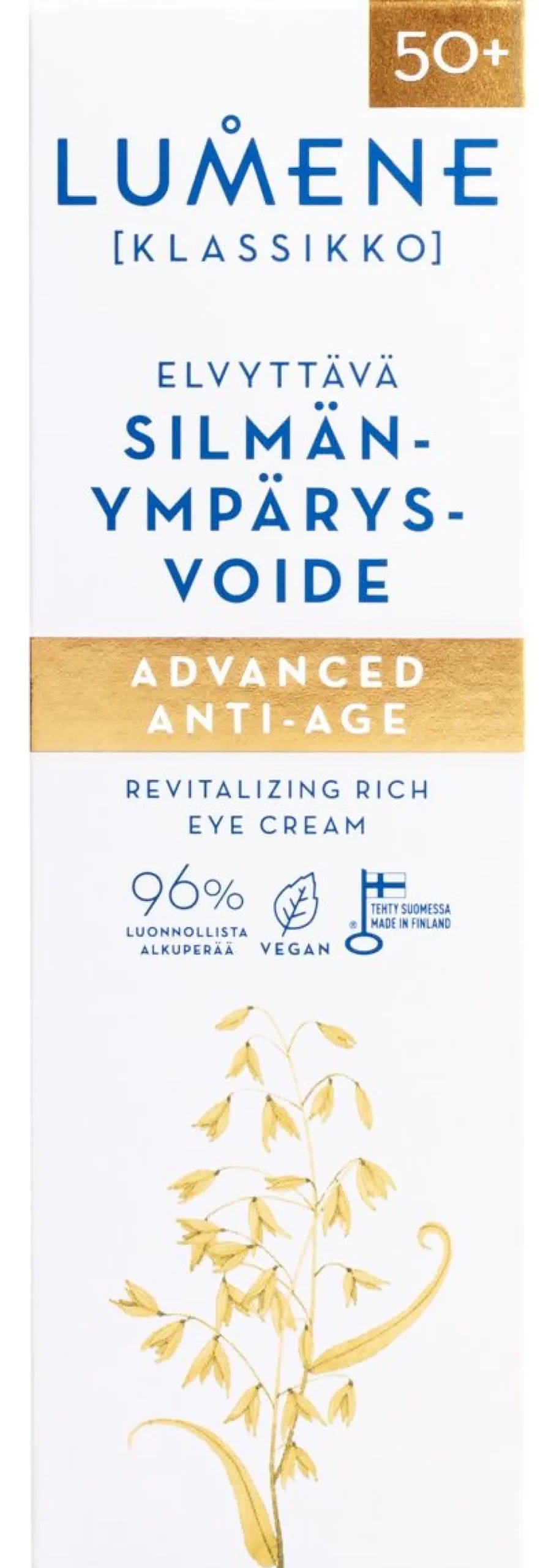 LUMENE KLASSIKKO ADVANCED ANTI-AGE ELVYTTÄVÄ SILMÄNYMPÄRYSVOIDE 15 ML
