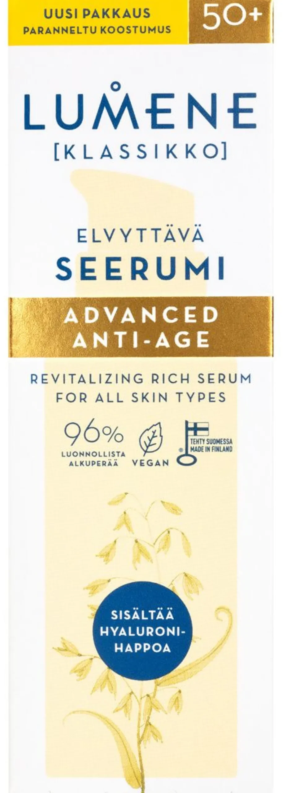 LUMENE KLASSIKKO ADVANCED ANTI-AGE ELVYTTÄVÄ SEERUMI 30 ML