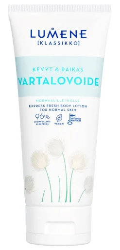 LUMENE  KLASSIKKO KEVYT & RAIKAS VARTALOVOIDE 200 ML