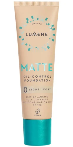 LUMENE MATTE OIL-CONTROL MATTAMEIKKIVOIDE SPF20 0 LIGHT IVOR