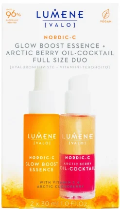 LUMENE VALO HYALURONITIIVISTE + VITAMIINI-TEHOHOITO TUPLAPAKKAU 60
