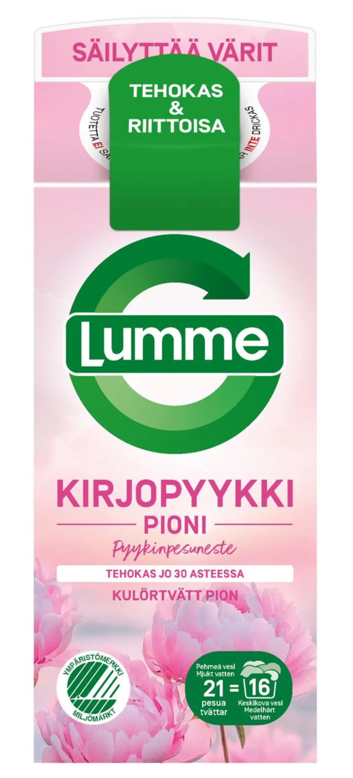 LUMME KIRJOPYYKKI PIONI PYYKINPESUNESTE 750 ML