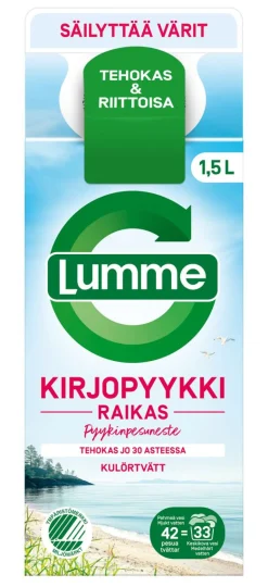 LUMME KIRJOPYYKKI RAIKAS TIIVISTETTY PYYKINPESUNESTE 1,5 L
