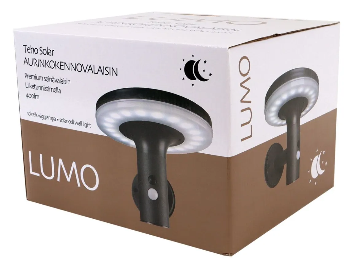 LUMO SOLAR SEINÄVALAISIN 400LM, IP44