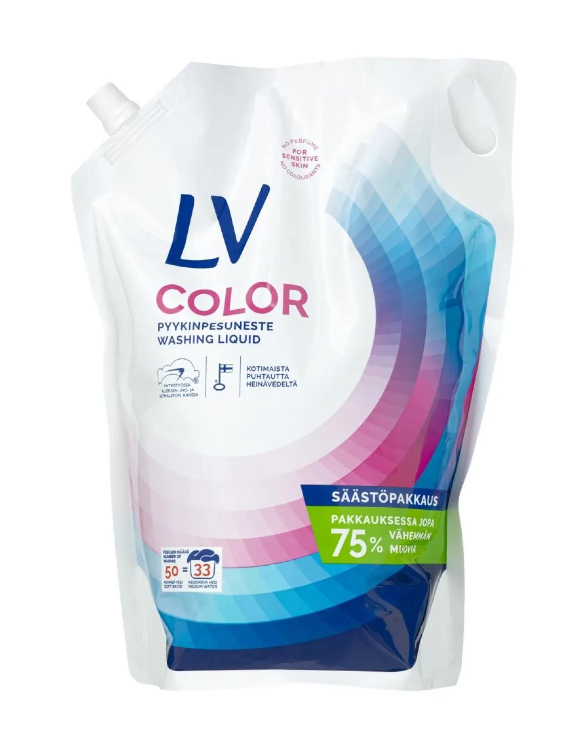 LV SÄÄSTÖPAKKAUS COLOR PYYKINPESUNESTE 2,5L 2,5 L