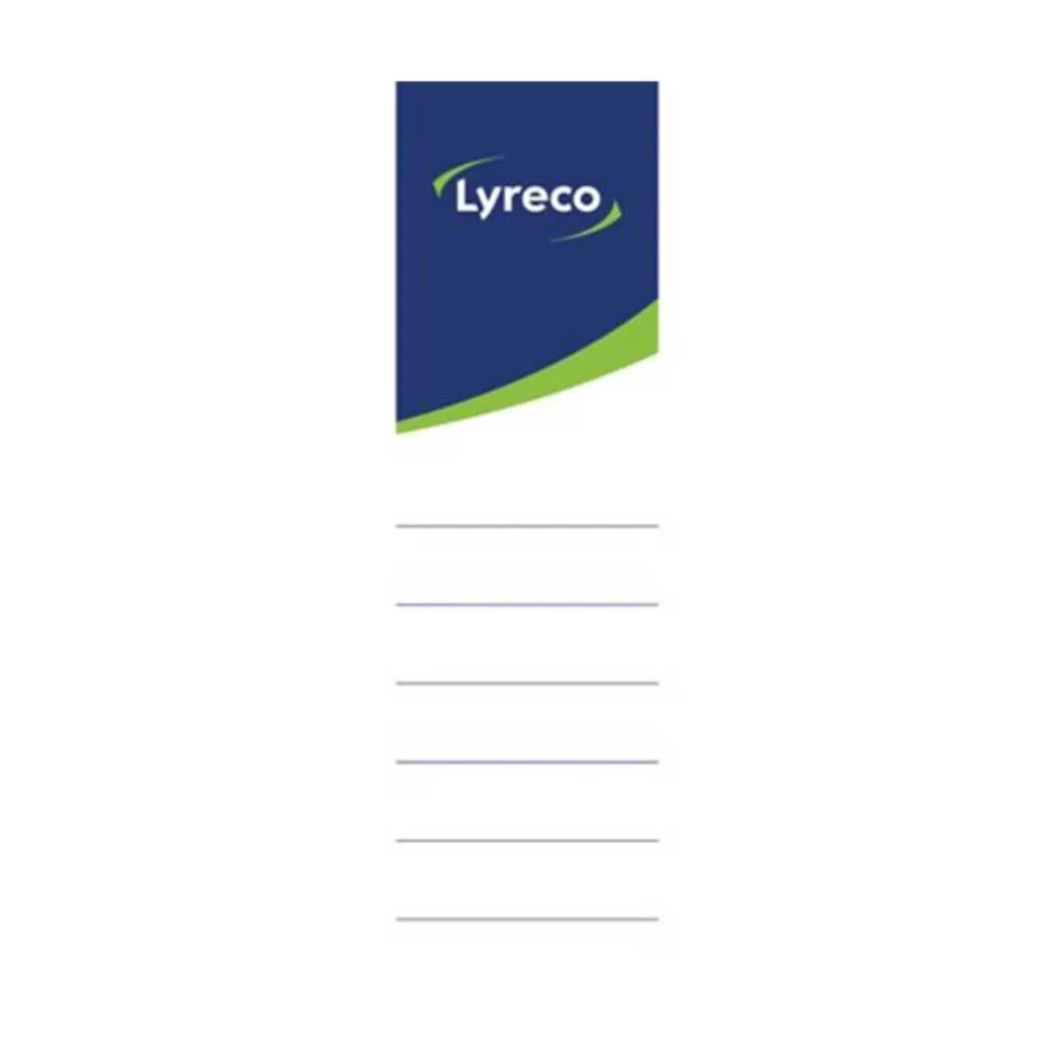 LYRECO MAPPIETIKETIT 54X188MM 10 KPL/PKT 80 MM SELÄLLE