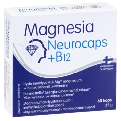 MAGNESIA NEUROCAPS + B12  60 KPL