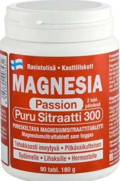MAGNESIA PASSION PURU SITRAATTI 300 90 KPL