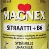 MAGNEX SITRAATTI 375MG + B6 PURU SITRUUNA 100 KPL
