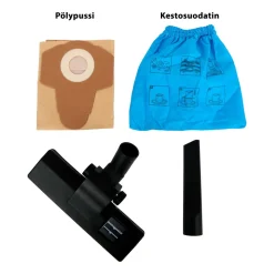 MAG-PRO POWER TOOLS KUIVA-MÄRKÄIMURI 2 IN 1 20 LITRAN TERÄSSÄILIÖLLÄ
