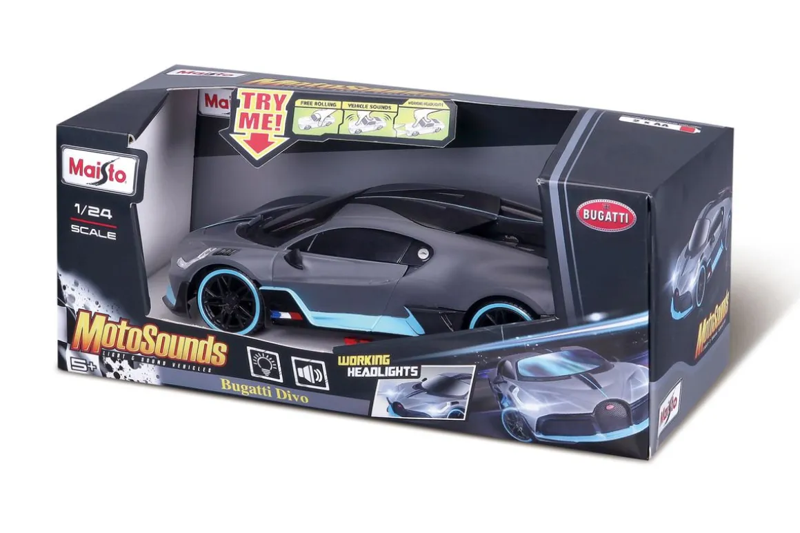 MAISTO MOTOSOUNDS AUTO 1:24 ÄÄNET JA VALOT LAJITELMA