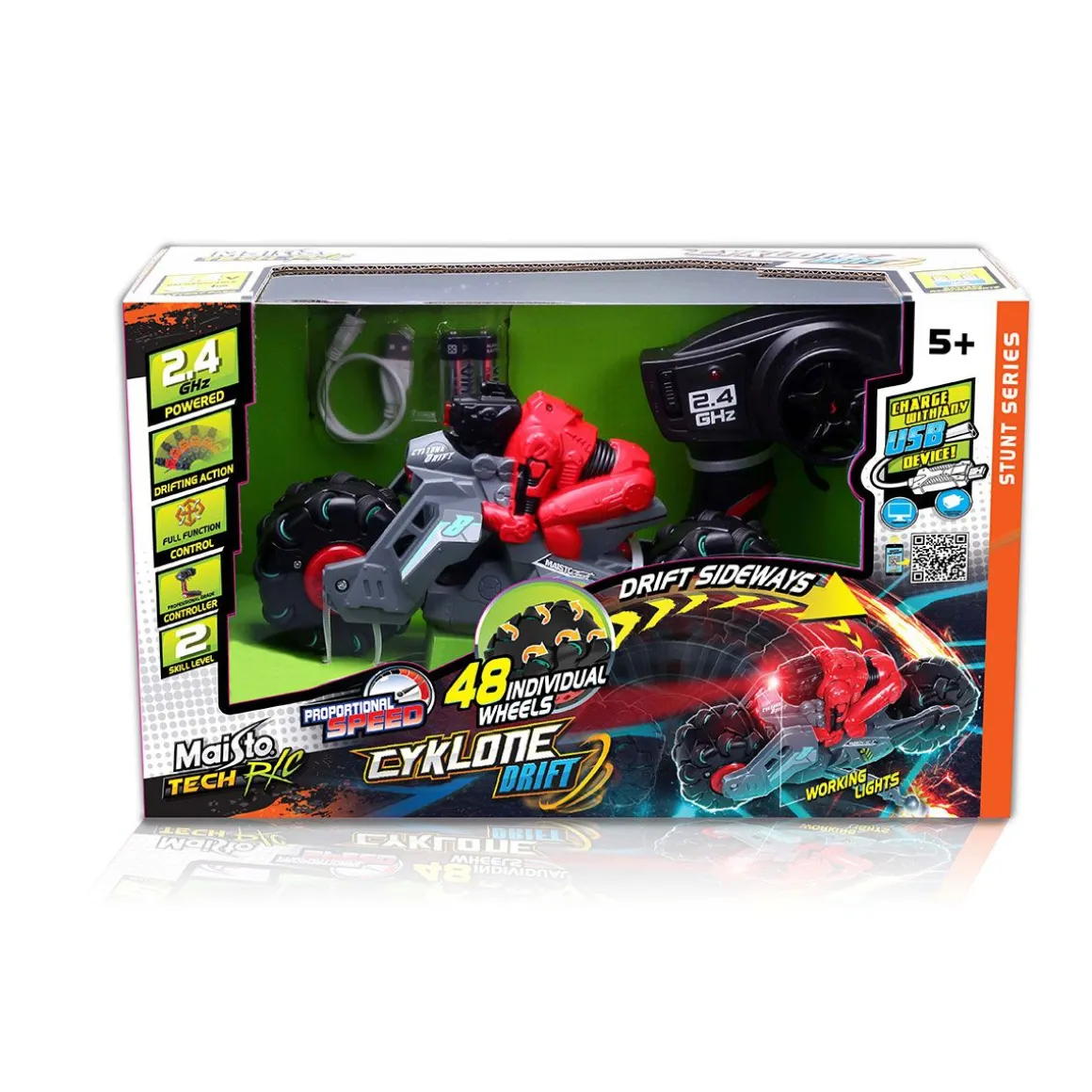 MAISTO TECH R/C 25CM CYKLONE DRIFTER 2,4GHZ