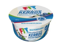 MAITOKOLMIO FIT KERROSJOGURTTIRAHKA LAKTON MUSTIKKA
