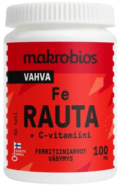 MAKROBIOS RAUTA +C-VITAMIINI  60 KPL