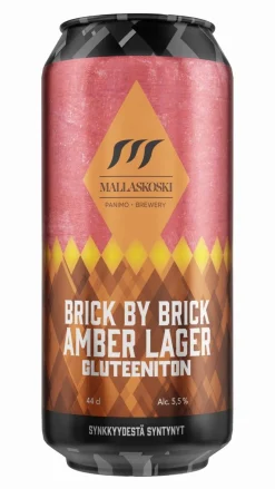 MALLASKOSKI BRICK BY BRICK AMBER LAGER 5,5% TLK 440 ML